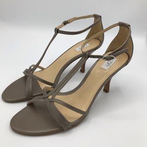 Loft Taupe Strappy Heeled Sandal